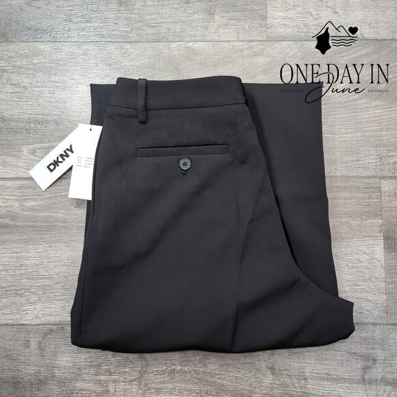 DKNY Petite Wide Leg Trouser Pants Size 10P - Picture 6 of 6